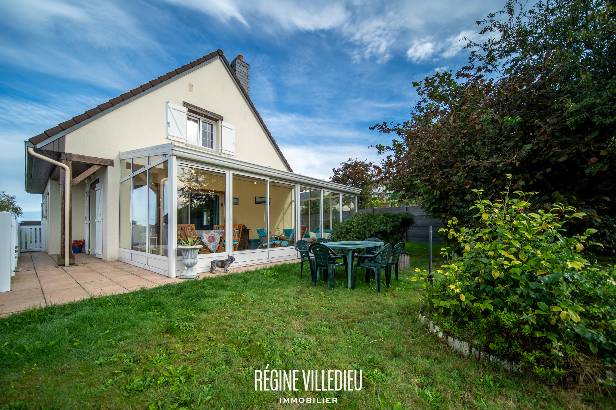 Maison avec véranda et jardin sud au calme